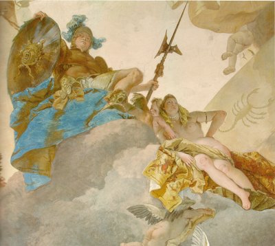 Ceiling Fresco in the Staircase of the Würzburg Residence (detail) by Giovanni Battista Tiepolo